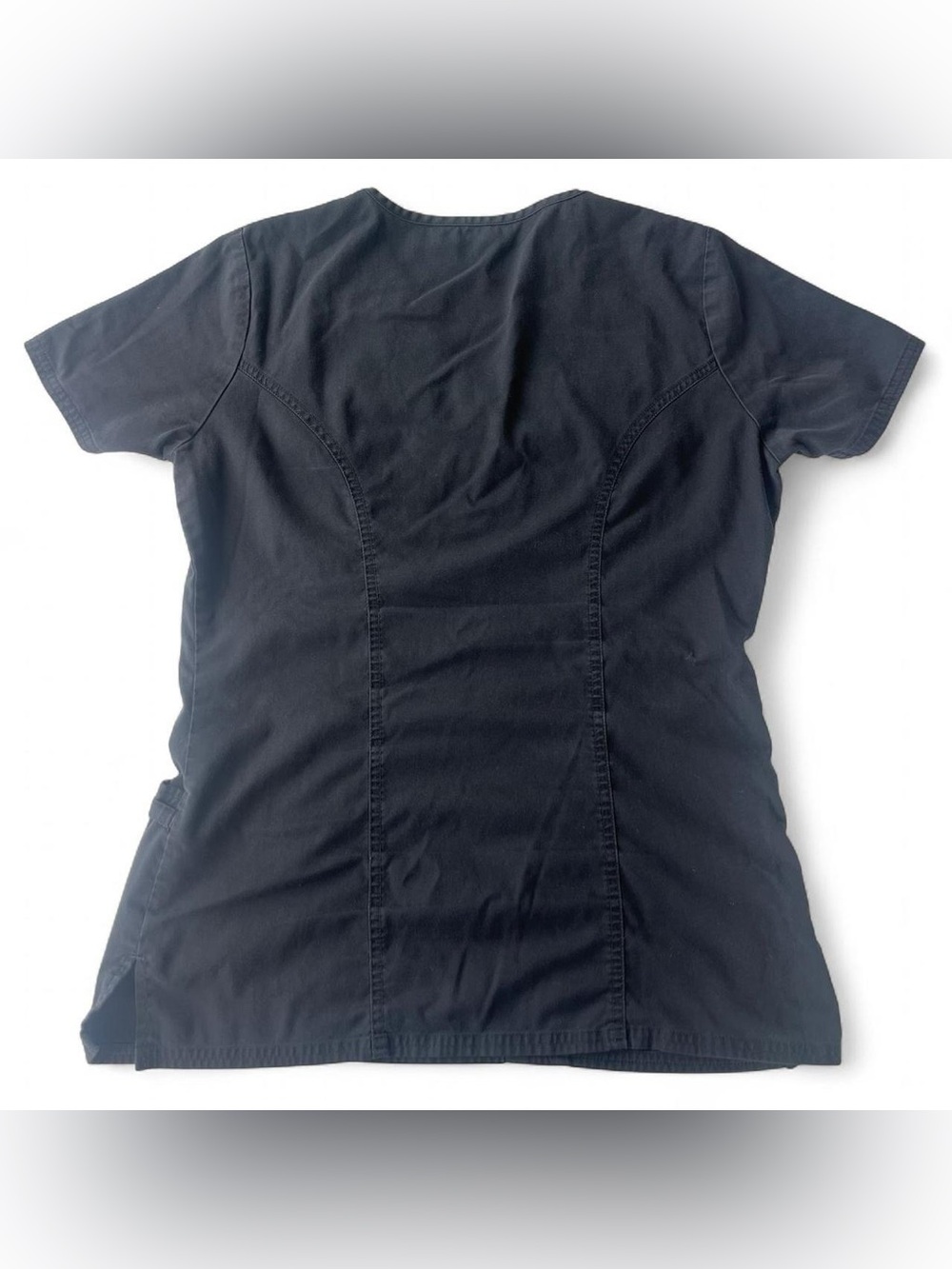 Lot of 2 Women’s Scrub Tops Size Small Medical Nursing Uniform Shirts - Picture 5 of 6